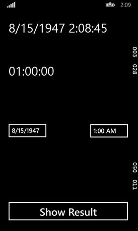 Displaying Time in Windows Phone